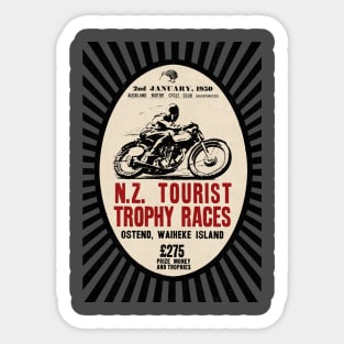 Vintage New Zealand Moto Race Sticker